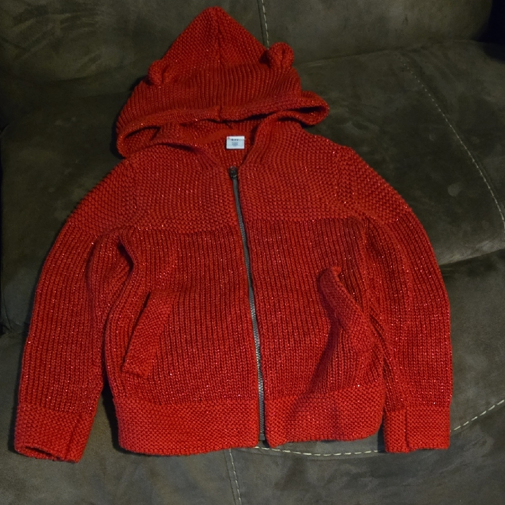 Baby Gap  Red Zip-Up Sweater